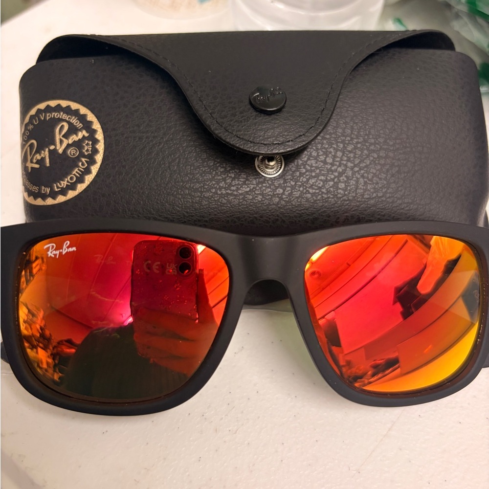 Ray-Ban Black Sunglasses & Case